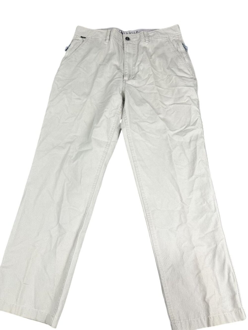 Aigle Mens Beige Straight-Leg Casual Pants 34x30